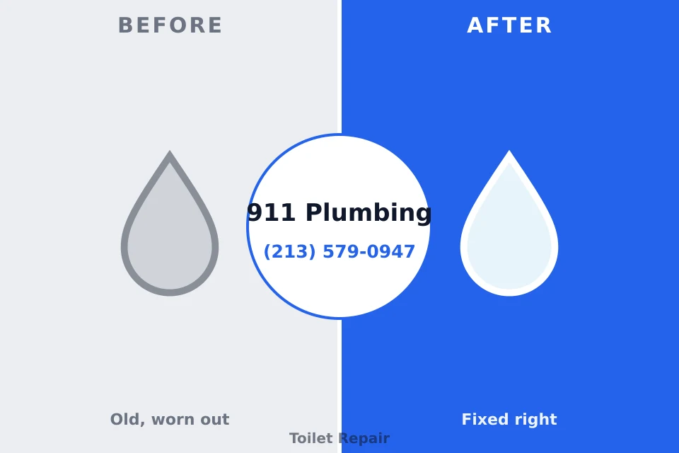 Before and after: plumbing repair Red Bay, AL